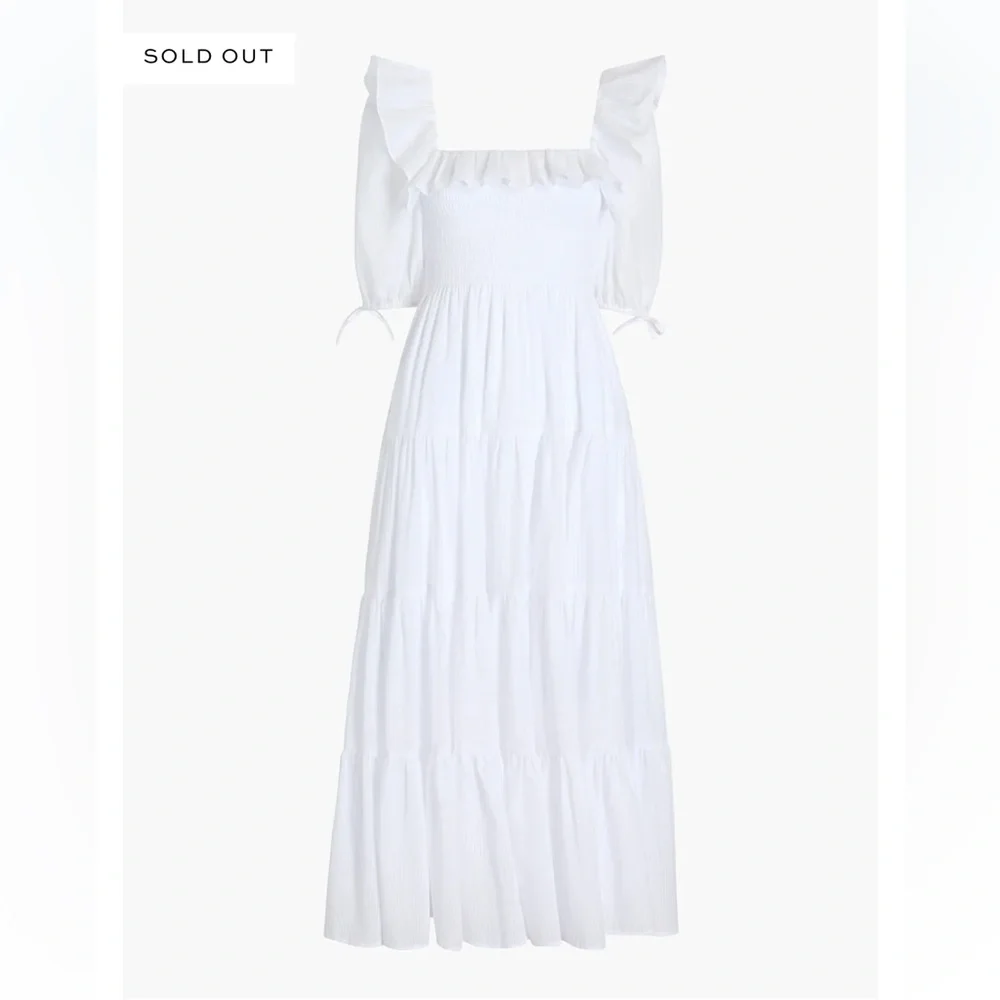 The Corinne Nap Dress White Shadow Stripe from Hill House size XXS - Picture 5 of 16
